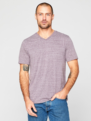 Triblend Short Sleeve V Neck Tee