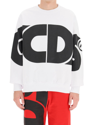 Gcds Macro Logo Crewneck Sweatshirt