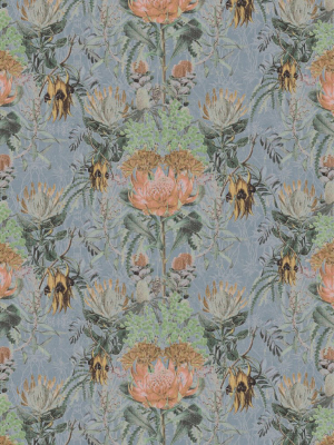 Wild Flowers Wallpaper In Grey By Simcox Designs For Milton & King