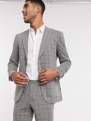 Only & Sons Suit Jacket In Heritage Check
