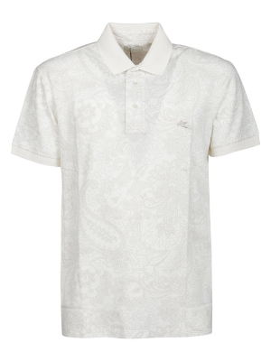 Etro Logo Embroidered Polo Shirt