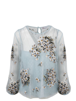 Redvalentino Embroidery Detailed Blouse