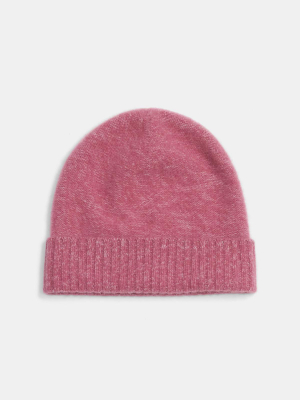 Foldover Beanie In Cashmere