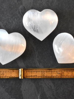 Small Selenite Heart Crystal