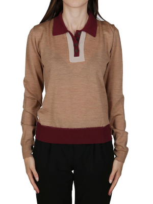 Maison Margiela Colour Block Polo Sweater