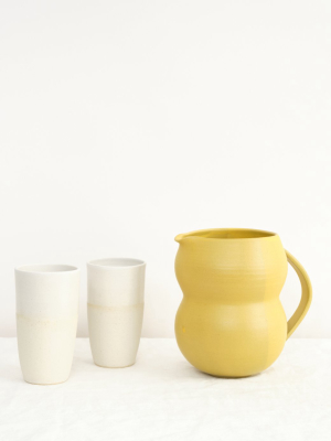 Yellow Water Pitcher