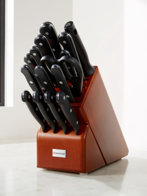 Wusthof ® Gourmet 16-piece Cherry Knife Block Set