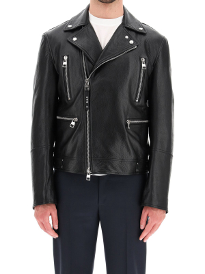 Alexander Mcqueen Leather Biker Jacket