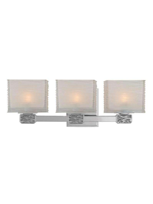 Hartsdale 3 Light Bath Bracket Polished Nickel