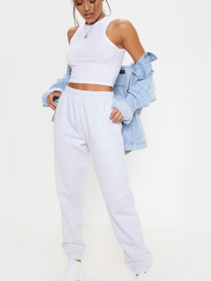 Grey Marl Casual Cuffed Jogger