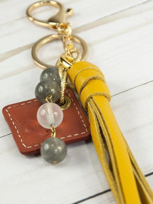 Lucca Leather Bag Charm