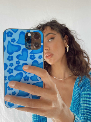 Skip A Beat Iphone Case Blue