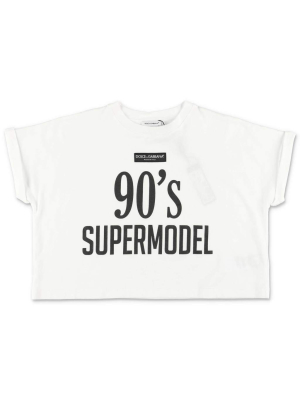 Dolce & Gabbana Kids Slogan Printed T-shirt