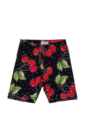 Monnalisa Cherry Printed Shorts