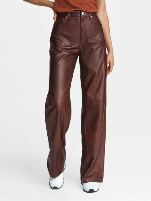 Super High-rise Leather Pant