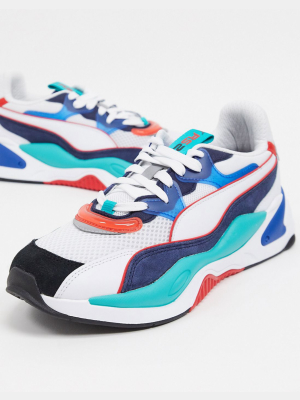 Puma Rs-2k Sneakers In Green And Blue