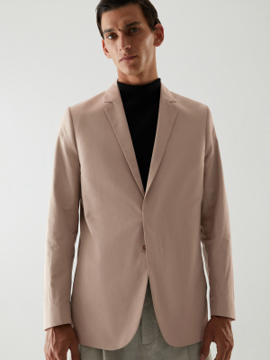 Organic Cotton Single-breasted Blazer