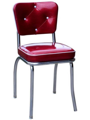 Lucy Diner Chair Zodiac Burgundy - Richardson Seating