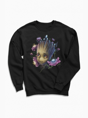 Guardians Of The Galaxy Baby Groot Crew Neck Sweatshirt