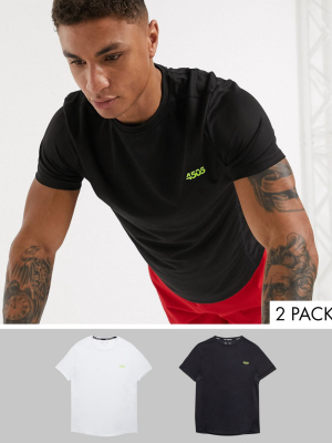 Asos 4505 Icon Training T-shirt With Quick Dry 2 Pack Save