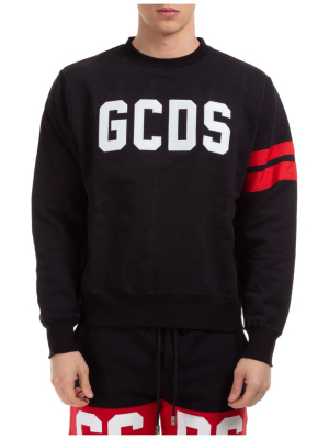 Gcds Logo Embroidered Crewneck Sweatshirt