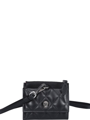 Alexander Mcqueen Skull Quilted Card Holder