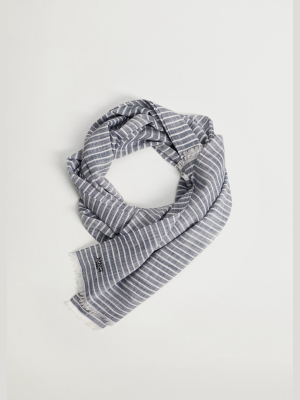 Fringed Lines Scarf
