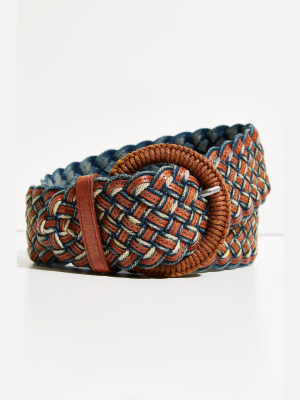 Woven Denim Waist Belt