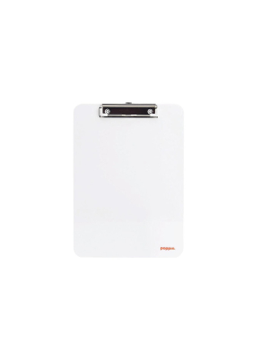 Poppin Plastic Clipboard, White (100149)