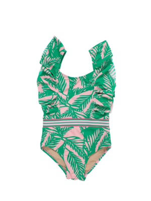 Shade Critters Girls Palm Reader One Piece Swimsuit