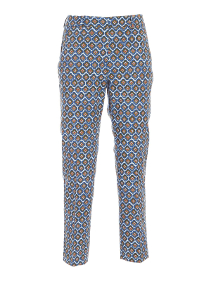 Weekend Max Mara Okra Printed Trousers