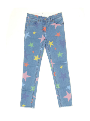 Stella Mccartney Kids Star Print Skinny-fit Jeans