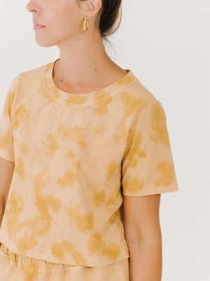 Cropped Organic Tee - Sunset