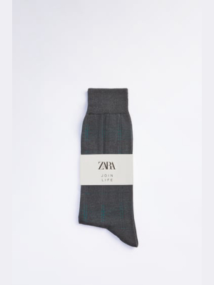 Striped Jacquard Socks