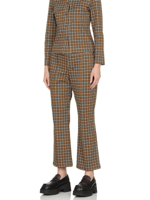 Marni Checked Slim-cut Trousers