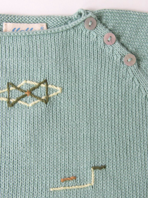 Oragami Sage Sweater