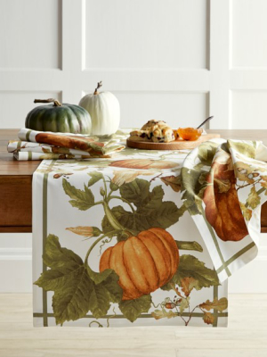 Botanical Pumpkin Table Runner