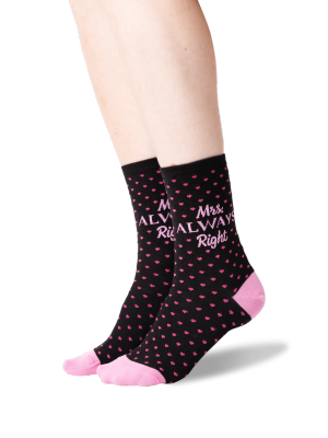 Women's Mrs. Always Right Socks