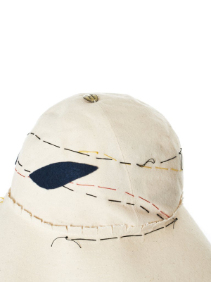 'poupee' Topstitched Safari Hat (211-poupee-natural)