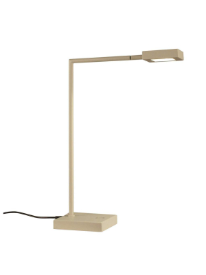 Square Table Lamp - White