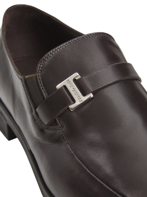 Pivetto Leather Dress Loafer - Dark Brown