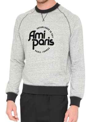 Ami Logo Print Sweatshirt