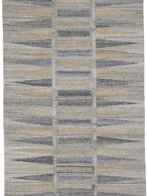 Feizy Beckett Eco Friendly Bohemian Geometric Rug - Latte Tan & Gray - Available In 6 Sizes