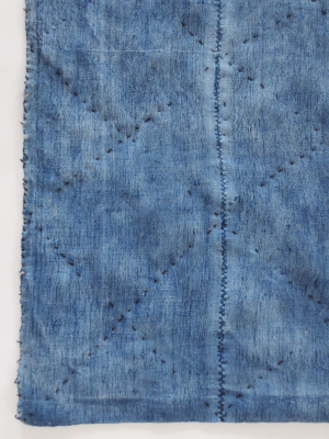 Amadi Carpets Vintage Light Blue Shepherd's Blanket