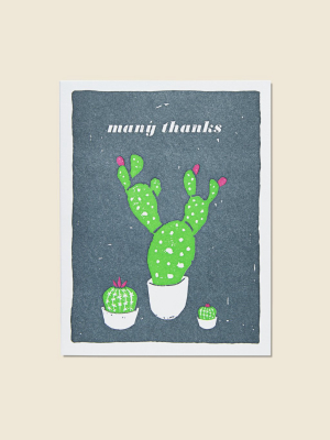 Many Thanks Cacti Card