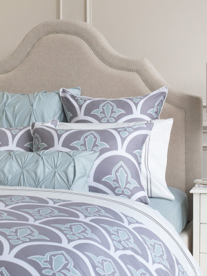 Grey Clementina Duvet Cover