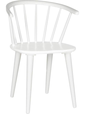 Blair Curved Spindle Side Chair White (set Of 2)