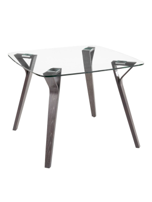 Folia Mid-century Modern Dining Table Dark Gray - Lumisource