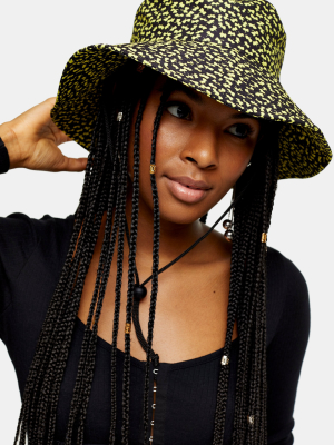 Quilted Floral Print Bucket Hat