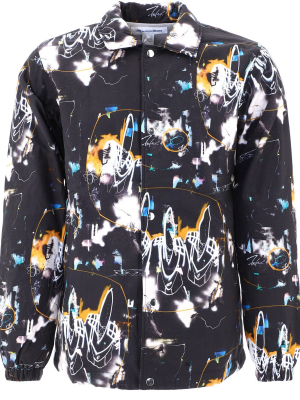 Comme Des Garçons Shirt Futura Print Coach Jacket